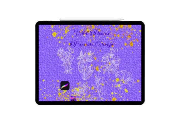 15 Beautiful Flowers Brush Stamps V 25