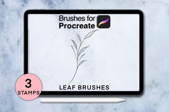 Evaluating 3 Leaf Procreate Stamps Session 8 for Digital Illustration