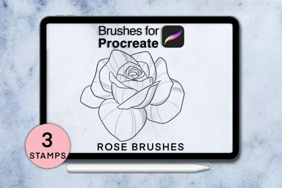 Integrating 3 Rose Procreate Stamps Session 2 into Your Digital Art Workflow