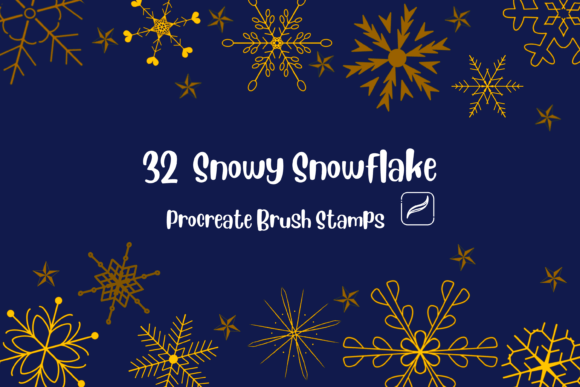 Integrating Procreate Brush Stamp Snowy Snowflake into Your Digital Design Workflow