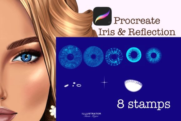 Procreate Iris Stamps: Elevating Digital Art with Realistic Eye Details