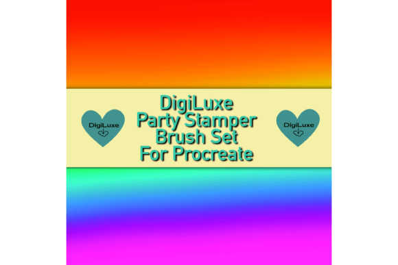 Procreate Party Stamps: 19 Editable Brushes