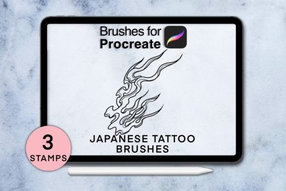 Streamlining Digital Artistry: The Strategic Value of 3 Japanese Procreate Stamps Session 7 for Modern Creators