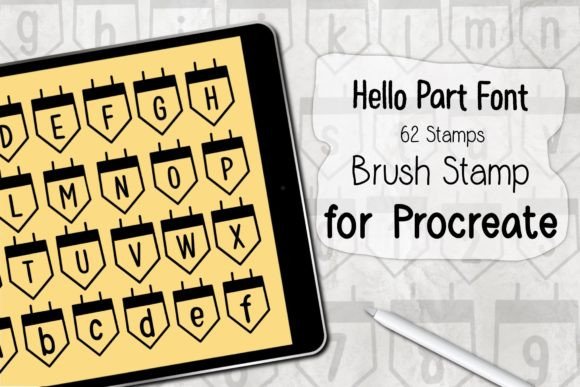 Streamlining Digital Lettering with the Hello Party Font Procreate Brush