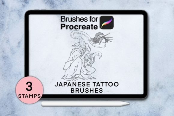 Unlocking Authentic Aesthetics with 3 Japanese Procreate Stamps Session 9